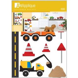 Construction Trucks Loader Road Signs Wall Stickers