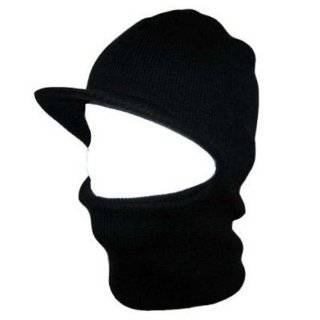  Knit Beanie Visor Hat   Scull Cap Style   Black Clothing