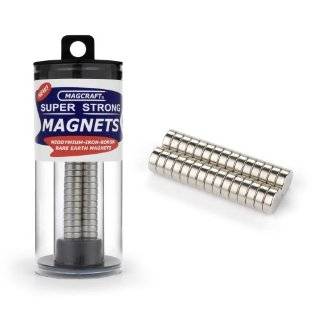 Magcraft NSN0573 3/8 Inch by 1/8 Inch Rare Earth Disc Magnets, 30 