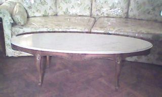 Antique Marble Top End Table