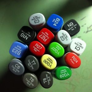 Copic Markers 13 for 25$ Anime Manga Sketch Illustrator Art Supplies Drawing