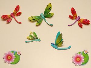 Baby Nursery Baby Childrens Girls Kids Bedroom Butterfly Dragonfly Wall Stickers