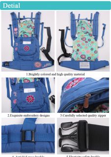 Infant Baby Carrier Adjustable Newborn Sling Backpack Wrap Rider Multicolor