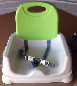 Fisher Price Booster Baby Feeding Seat Foldable Portable w Covered Tray