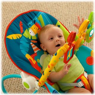 Fisher Price Infant to Toddler Rocker Baby Seat Bouncer w Toy Bar X7046