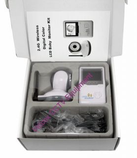 2 4G Digital Wireless WiFi Baby Monitor Infant Camera Nightvision Video Intercom