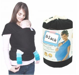 Moby Wrap Newborn Baby Infant Carrier Sling w UV Protection Black