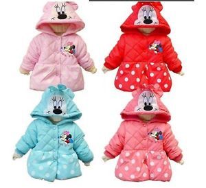 Baby Girls Winter Warm Coats Minni Mounse Snowsuits Outerwear Outfits Clothes