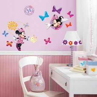 33 Disney Minnie Mouse Bow tique Daisy Kids Girl Decorative Wall Decals Stickers