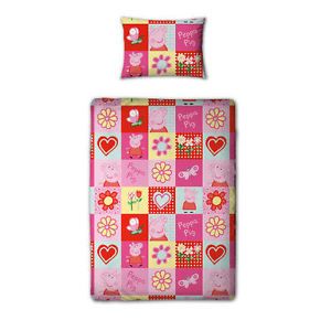 Girl's Peppa Pig Pink Toddler Bedding Set Bed in A Bag New