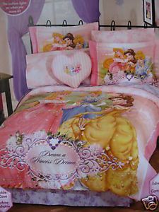 Disney Princess Comforter Bedding Set Full Curtains