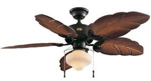 Hampton Bay Nassau Indoor Outdoor 52 inch Tropical Ceiling Fan with Light Kit