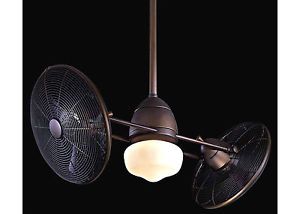 New 42" in Outdoor Gyro Ceiling Fan Oil Rubbed Bronze 9' Ceiling Required
