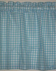 New Shabby Country 15"Window Curtains Valance Retro Novelty Cottage Gingham Chic