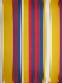 Chaise Lounge Cushion Patio Red Yellow Blue Stripes