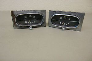 2 Clocks 1958 Chevy Chevrolet Impala Bel Air Biscayne Delray Dash Clocks Used