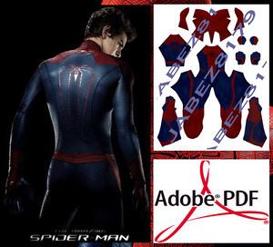 Spider Man 2012 Amazing Spiderman Suit Costume Pattern PDF File