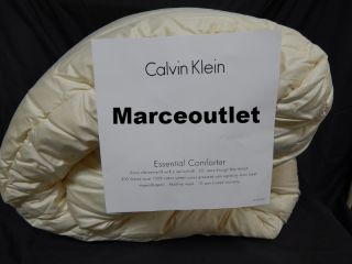 Calvin Klein Essential Down Alternative Comforter Queen Ivory