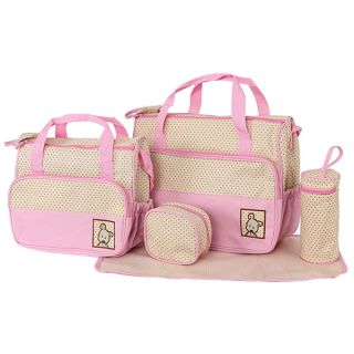 3pc 4pc 5pc New Multi Function Baby Diaper Nappy Shoulder Mummy Bag Tote Handbag