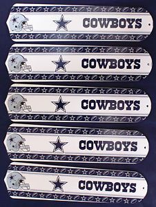 New NFL Dallas Cowboys 52" Ceiling Fan Blades Only
