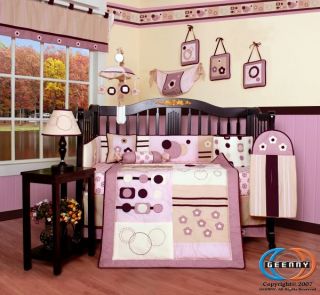 Boutique Geenny Baby Girl Artist 13pcs Crib Bedding Set