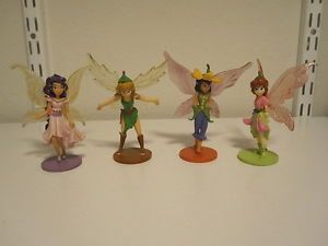 Plastic PVC Disney Fairy Set Tinker Bell Cake Toppers Figurines Toy Fairies