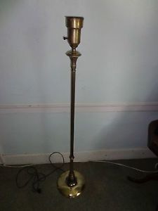 Antique Solid Brass Floor Lamp Art Deco 53" Tall