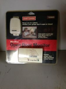 Craftsman 139 53689 Garage Door Wireless Open Door Monitor New