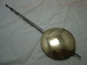 Antique Fusee Clock Heavy Brass Pendulum Spares Parts