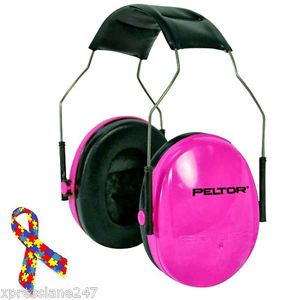 Noise Reduction Headphones Kids Child Baby Autism Safety Hearing Protector Pink