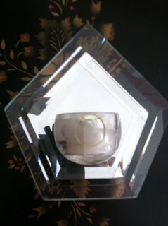 Glass Votive Candle Holder with Mirror Very Pretty Used Mint Condition