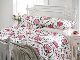 White Pink Black Duvet Cover Sets Bedding 3 Sizes