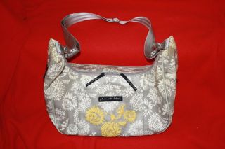 Petunia Pickle Bottom Touring Tote Misty Shanghai Gray White Glazed Pre Owned