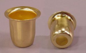 Brass Finish Metal Candle Holder Cups Lamp Part 100 Pcs