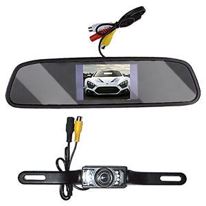 4 3" LCD Car Rear View Monitor Car Backup Camera System