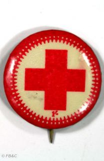 Vintage Red Cross Tin Appeal Badge 1