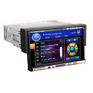 7" Single 1 DIN Touch Screen in Car Deck Radio DVD Player Stereo Bluetooth iPod