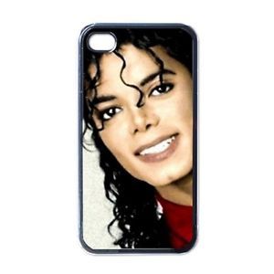 Love UR Smile Michael Jackson Collectible RARE Photo iPhone 4 4S Case Black