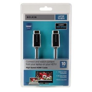 Belkin High Speed Laptop to TV HDMI 10ft Cable