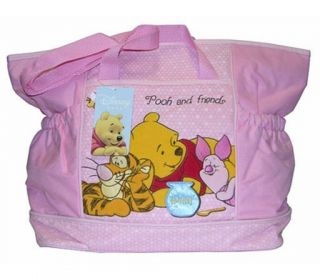 Disney Winnie Pooh Piglet Tigger Baby Pink Diaper Bag