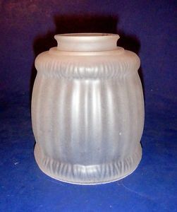 Vintage Frosted Glass Light Fixture Lamp Shade Globe