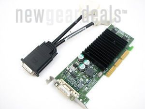 New Dell NVIDIA GeForce FX5200 128MB AGP Dual DVI Montior DMS59 Video Card G0773