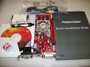 PowerColor ATI Radeon X300SE VGA DVI 128 256MB Graphics Video Card PCI Express