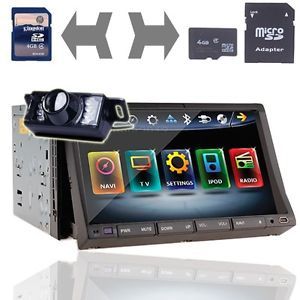 7" HD Touchscreen Stereo Car DVD Player GPS Nav SAT USB Bluetooth Backup Camera