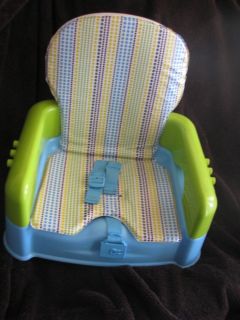 Toddler Infant Portable High Chair Green Blue Yellow Polka Dots