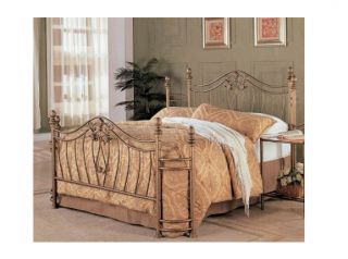 New Coaster Fine Furniture Gold Headboard Footboard Queen Metal Bed Day Iron