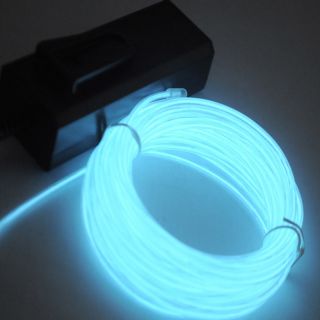5M Neon Light Glow El Wire LED Rope Tube Car Dance Party Bar Decoration 16ft A