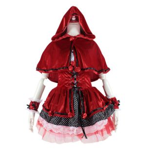 Hot Sexy Women Little Red Riding Hood Party Dress Cosplay Halloween Costumes
