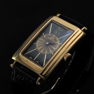 Mens Art Deco Classic 1930's Girard Perregaux Vintage Tonneau Watch Rectangular