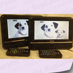 RCA Twin Mobile DVD Player 8" Widescreen LCD Display Portable Travel Car DRC6282